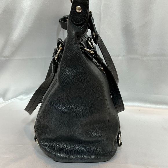 Coach Alexandra Black Pebble Leather Convertible Bag Handbag Purse US    45-B5b - Picture 6 of 10